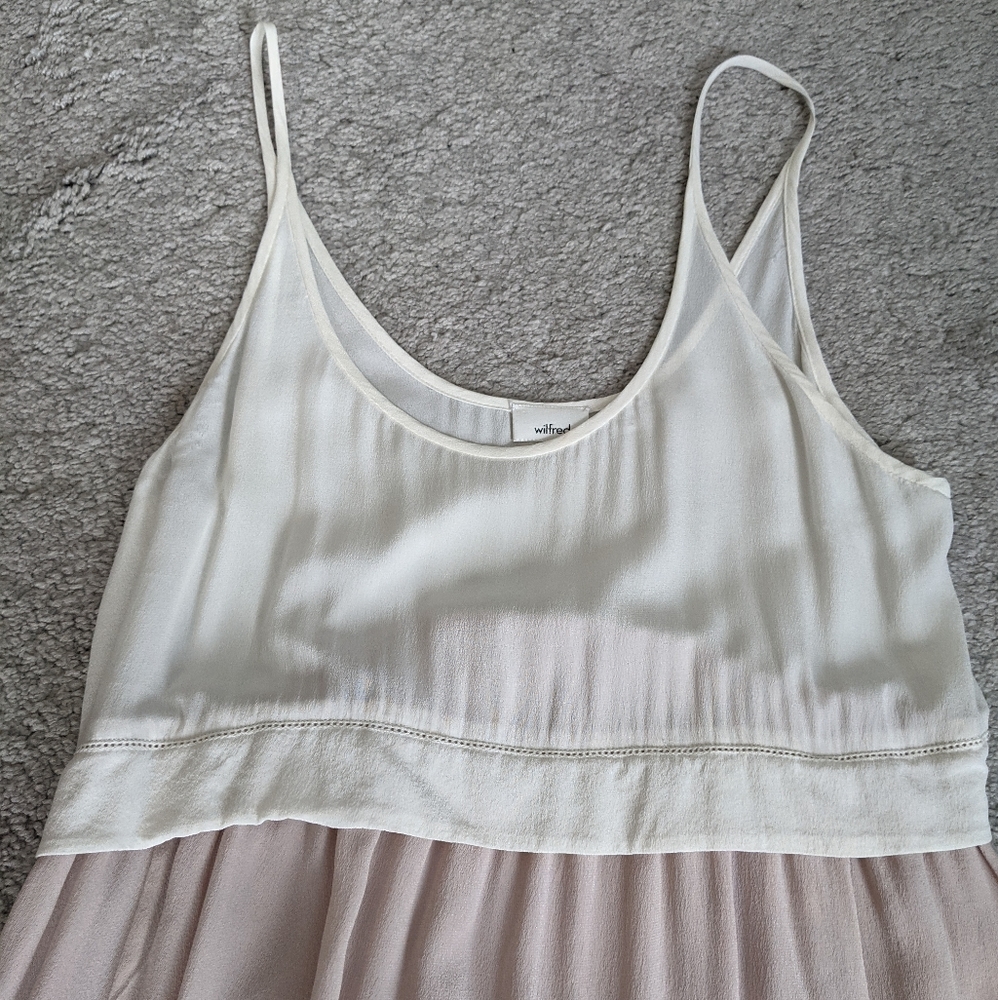 Aritzia Wilfred bisous 100% silk dress size xs